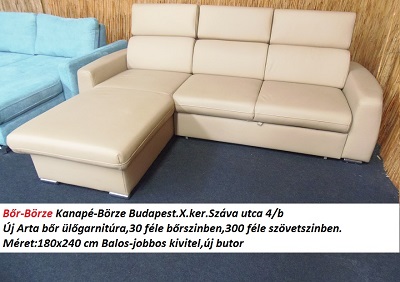 Bőr-börze arta bőr ülőgarnitúra