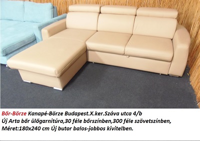 Bőr-börze arta bőr ülőgarnitúra