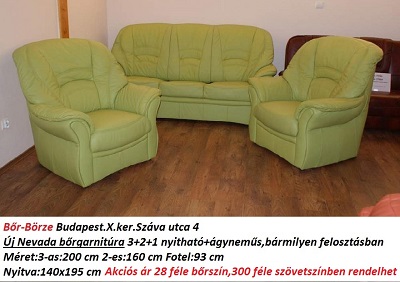 Bőr-börze Nevada Bőrgarnitúra