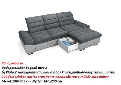 Bőr-börze pluto2 sarokgarnitúra