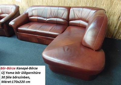 Bőr-börze yoma bőr ülőgarnitúra